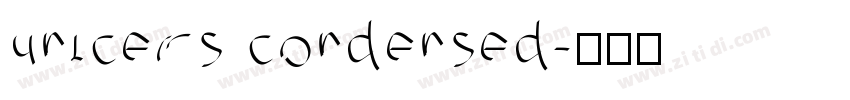 unicers condensed字体转换
